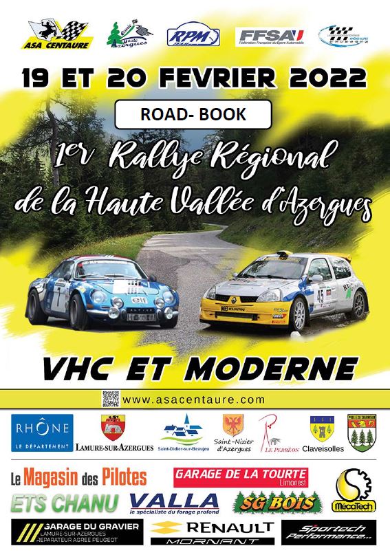 roadbook du 1er rallye HVA 2022