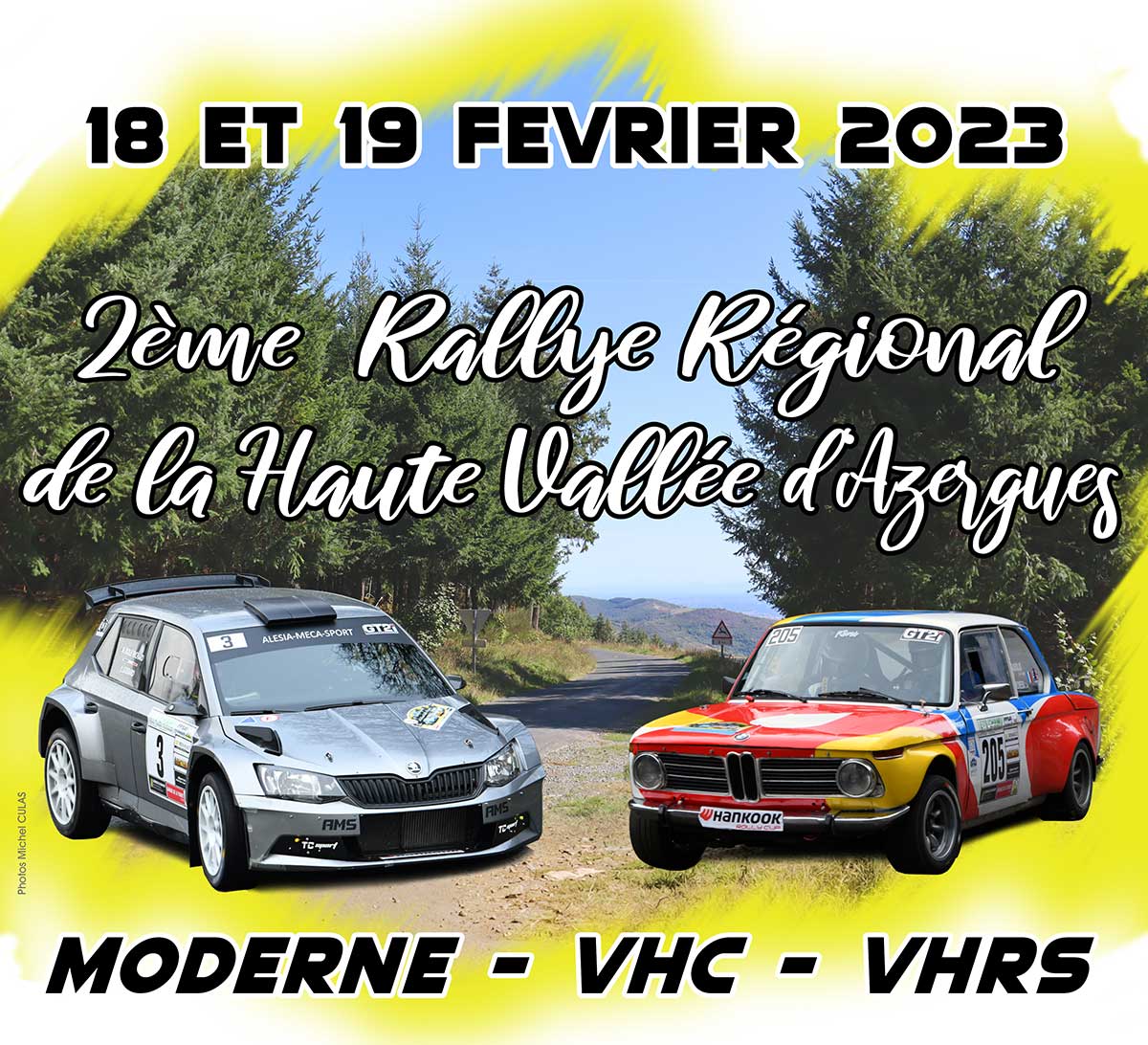 Affiche simplifiée du 2e Rallye de la Haute vallée d'Azergues